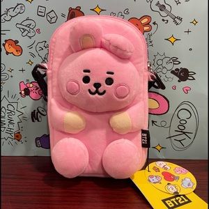 Line Friends BTS BT21 COOKY Plush Crossbody Bag